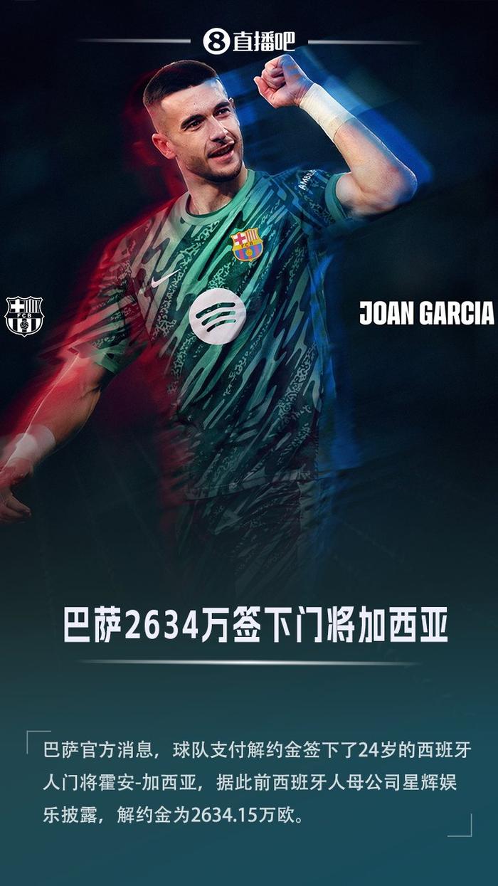 包含霍安-加西亚结束度假，本人现已抵达巴塞罗那的词条
